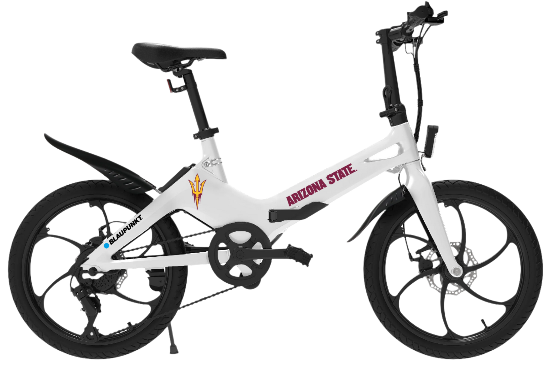Blaupunkt Arizona State Sun Devils Foldable eBike Class II w/ Power Assist Throttle