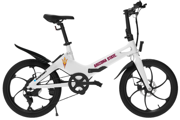 Blaupunkt Arizona State Sun Devils Foldable eBike Class II w/ Power Assist Throttle