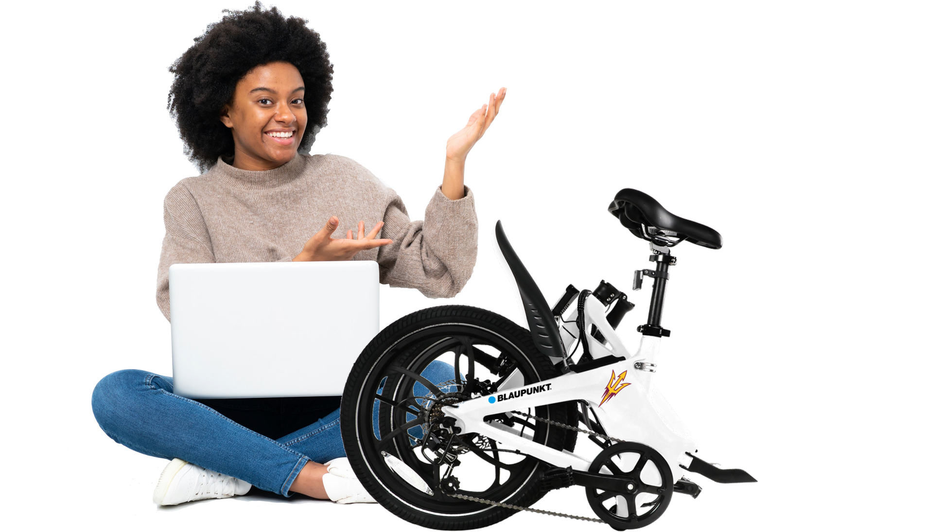 electric bicycles tucson az Blaupunkt Arizona State Sun Devils Foldable eBike Class II w/ Power Assist Throttle