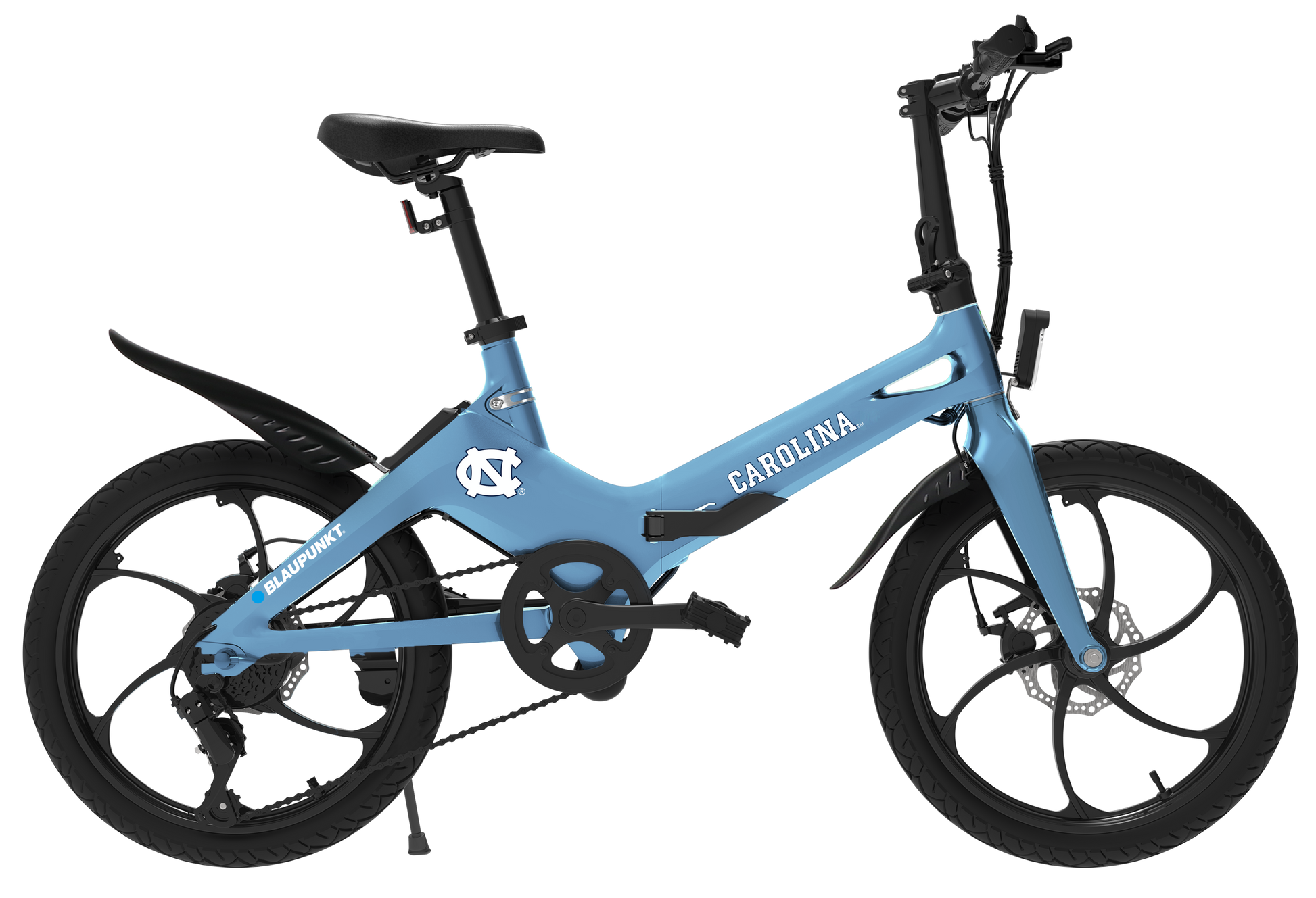 bluewheel e-bike damen Blaupunkt University of North Carolina eBike Electric bicycle with 350-watt motor and foldable frame
