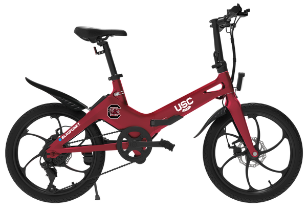 electric bicycle greenville sc Blaupunkt University of South Carolina eBike Electric bicycle with 350-watt motor and foldable frame